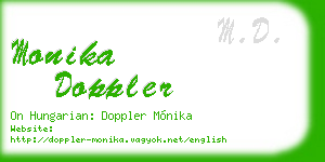 monika doppler business card