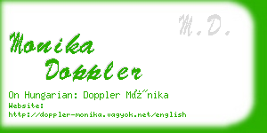 monika doppler business card
